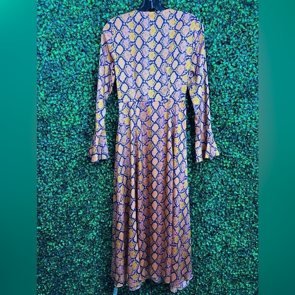 ASOS DESIGN | Python Print Wrap Dress - Picture 11 of 11